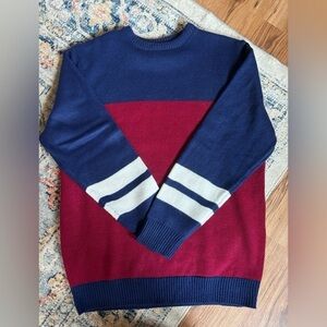 Mens size medium 100 cotton colour block sweater